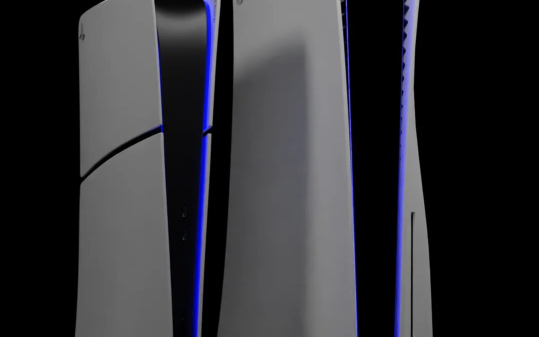 PS5 Slim сравнили с оригинальной консолью на рендере 9 ps5 slim 3d model and ps5 fat 3d model size comparison v0