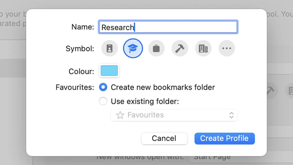 Safari: как настроить профили на macOS Sonoma 6 Safari