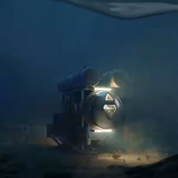 Подводный бункер UHAB от SAGA Space Architects в морской среде