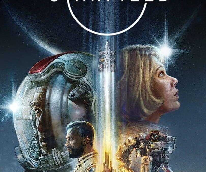 Постер фильма «Звездное Облако» с персонажами и космическим кораблем