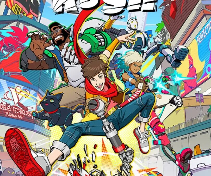 Яркая анимационная сценка из видеоигры для Xbox Series X