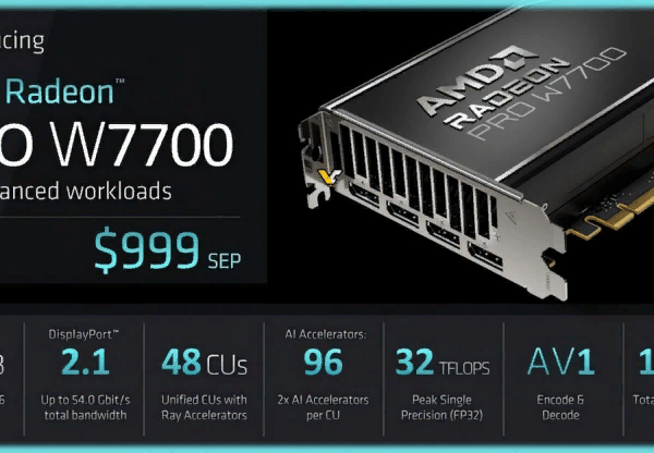 AMD выпустила профессиональную видеокарту Radeon Pro W7700 (image 68)