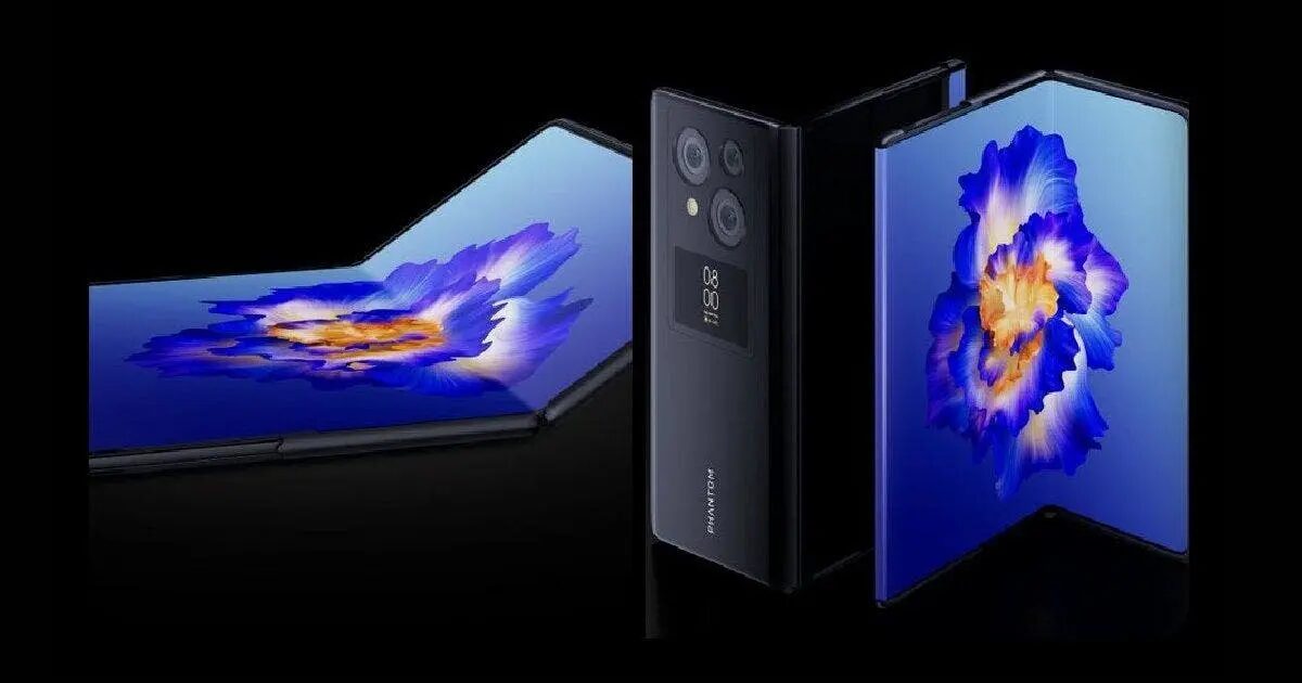 Складной смартфон Tecno Phantom V2 Fold с дисплеями и камерой заднего вида