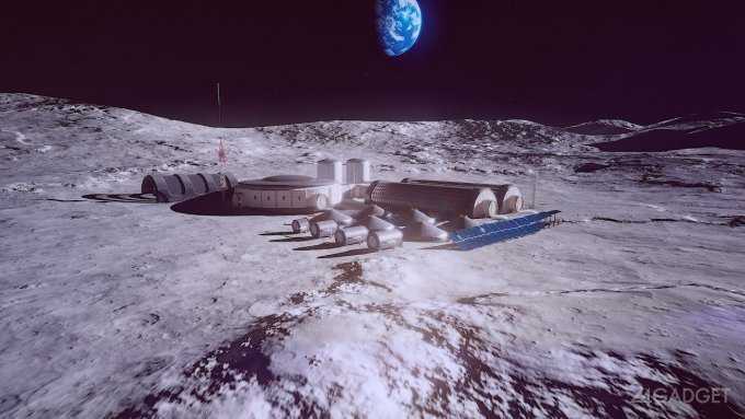 NASA показал работу космической доставочной службы на Луну ()