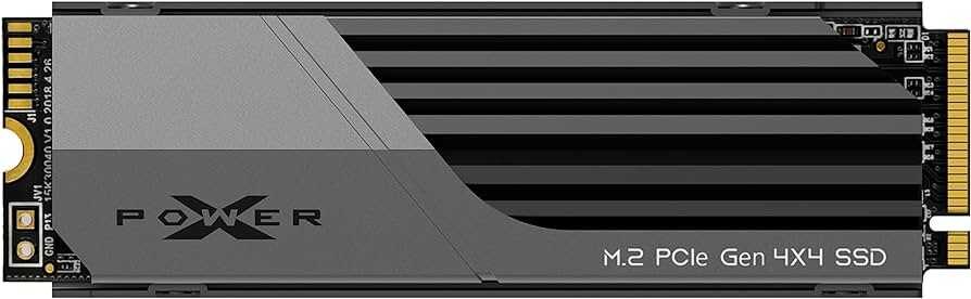 Мощный SSD Silicon Power XS70 M.2 PCIe Gen 4x4 с черным корпусом