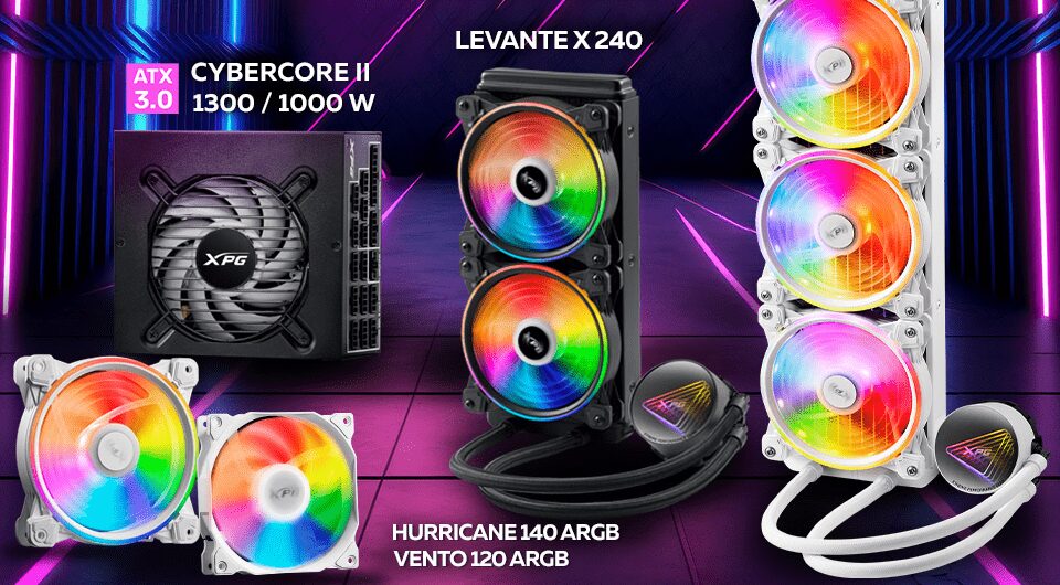 Комплект кулеров и водяное охлаждение XPG для ПК