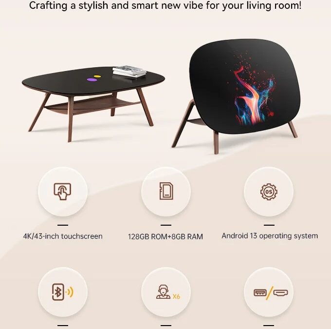 Nxtabl Smart Coffee Table — кофейный 4К-столик с сенсорным экраном 5 aqak