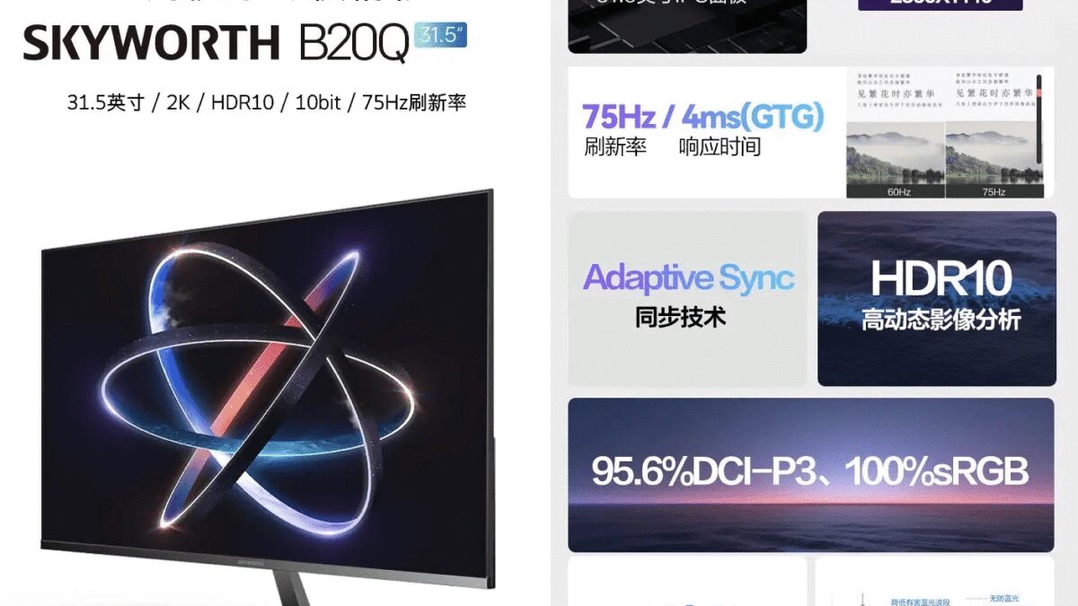 Официально презентован монитор Skyworth F32B20Q с 31,5-дюймовым экраном 3 image 128
