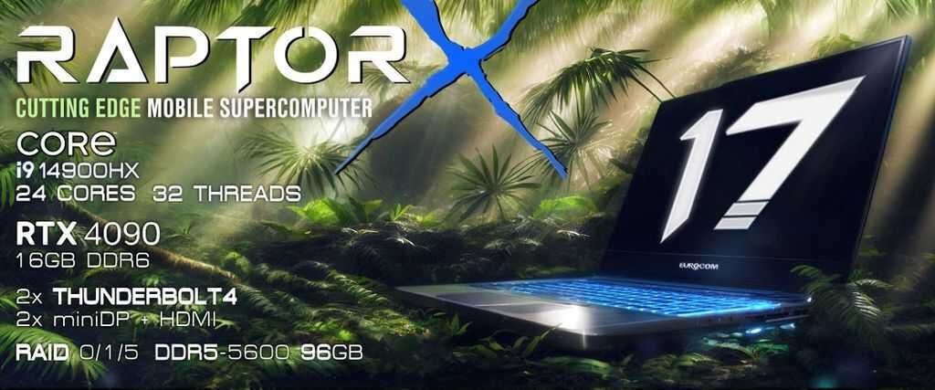 Eurocom представил ноутбук Raptor X17 с Core i9-14900HX, 96 ГБ ОЗУ и 24 ТБ SSD 5 aacf7496 5ad6 4053 8b21 14773afcea9f large