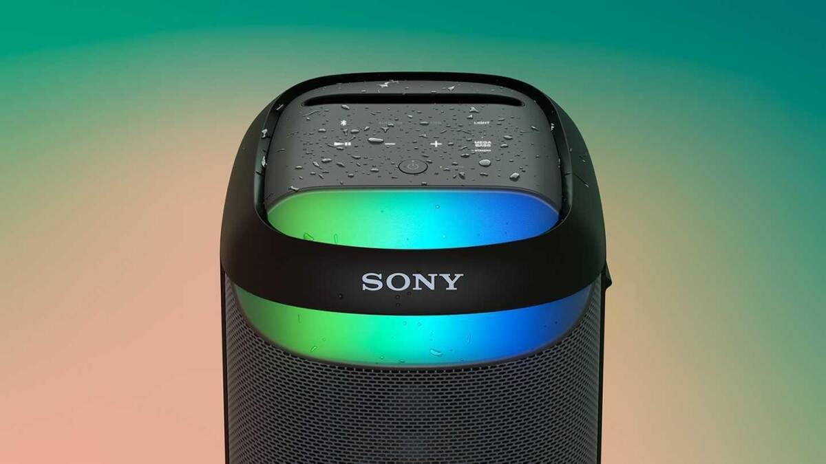 Sony выпустила портативную колонку SRS-XV500 с мощным звуком 7 Портативная колонка Sony SRS-XV500 с водяными каплями