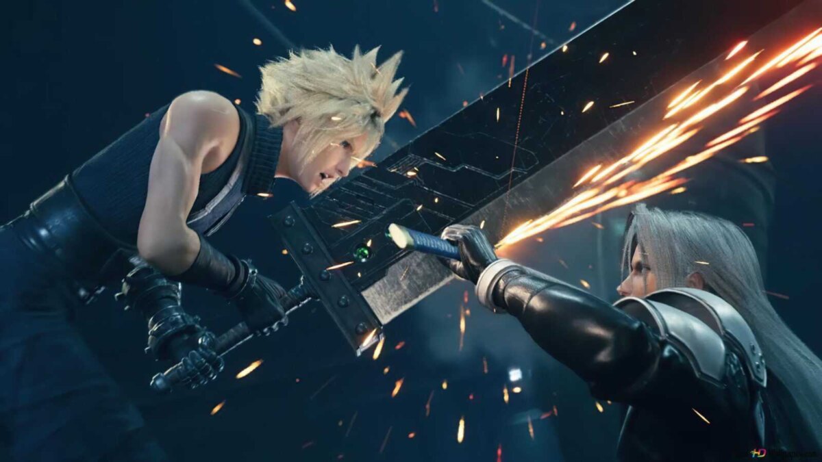 Топ лучших ремейков видеоигр: Часть 1 12 cloud vs sephiroth final fantasy vii remake video game wallpaper