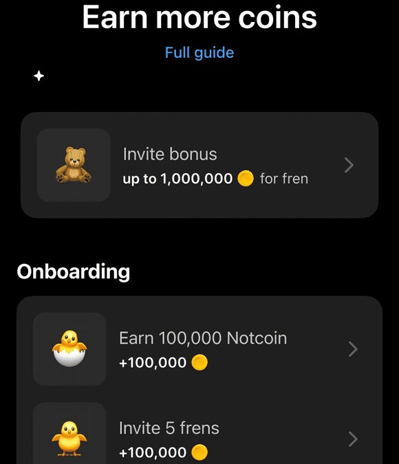 Обзор Notcoin: что это и как играть в новую задумку Павла Дурова в Telegram 8 earn