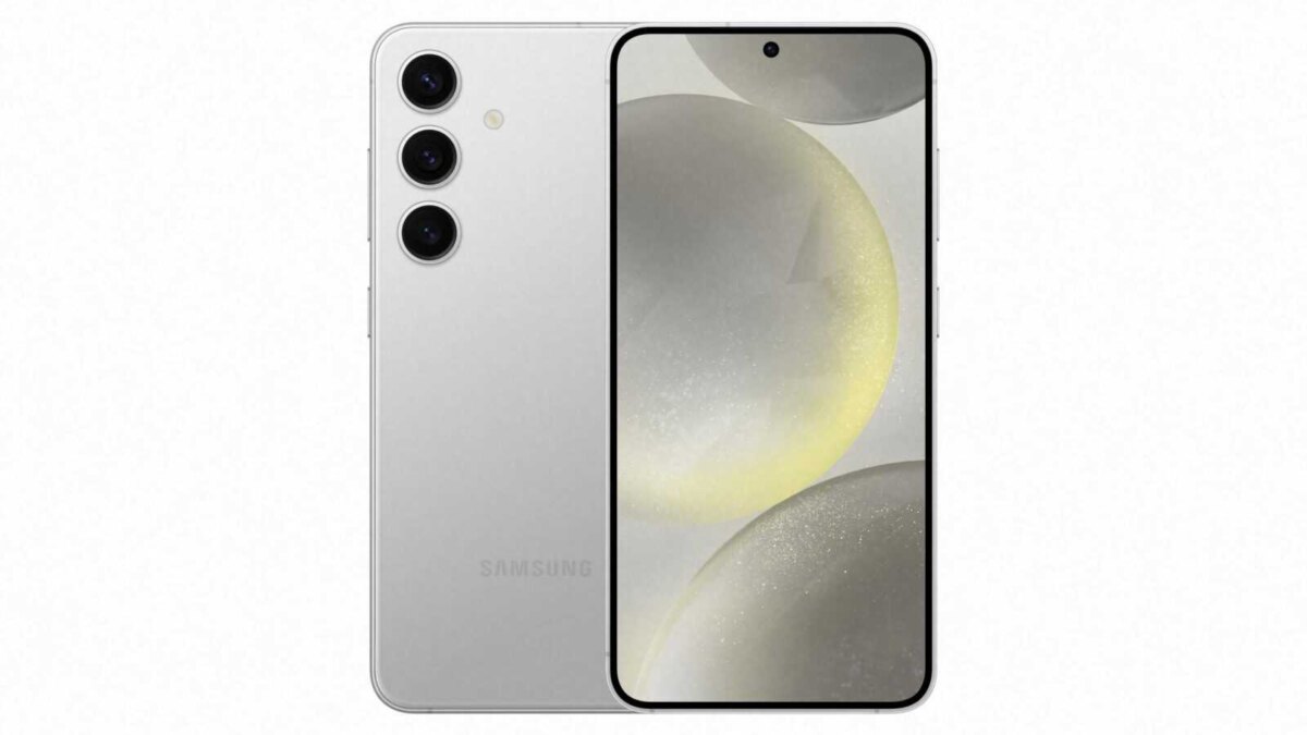 Смартфон Samsung Galaxy S24 спереди и сзади