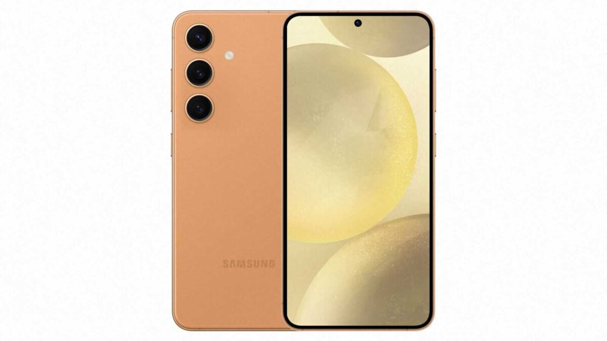 Смартфон Samsung Galaxy S24 с тремя камерами спереди и сзади