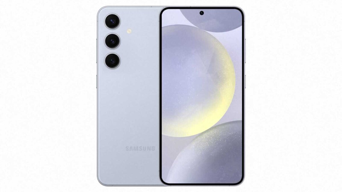 Смартфон Samsung Galaxy S24 с тремя камерами спереди и сзади