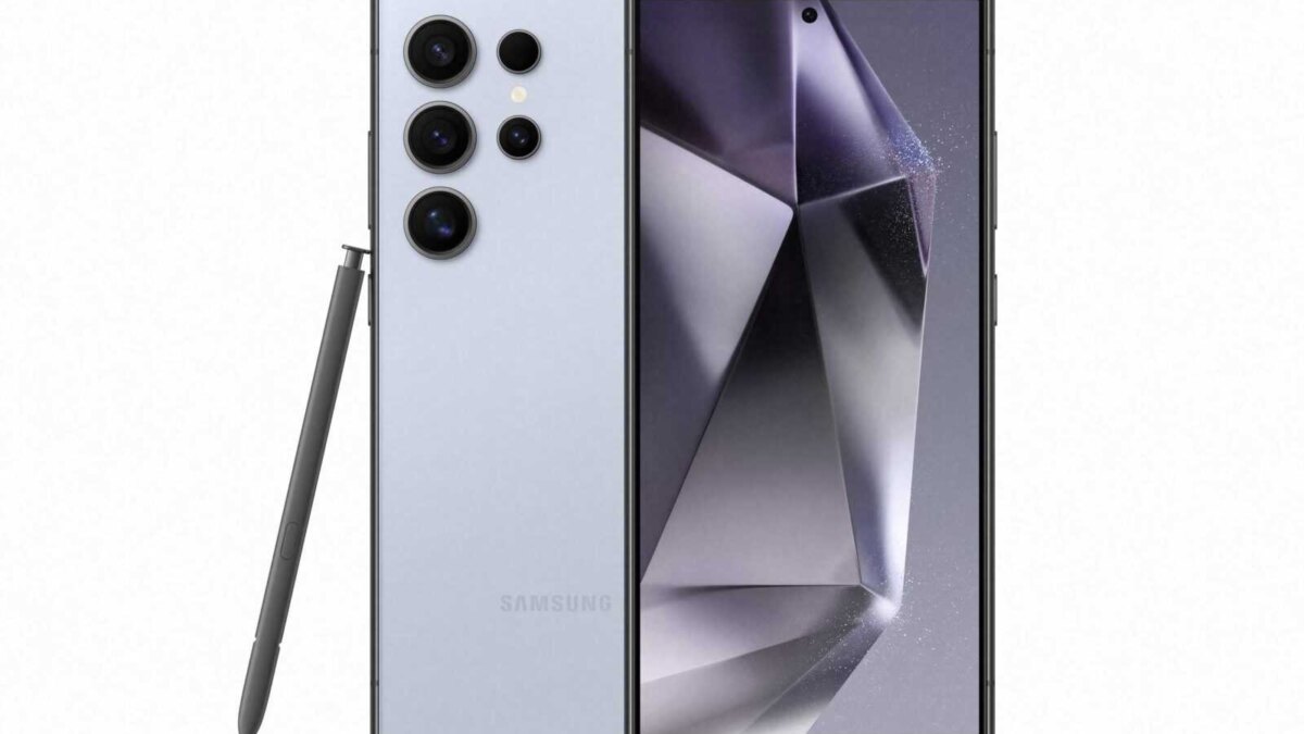 Смартфон Samsung Galaxy S24 Ultra с четырьмя камерами и стилусом