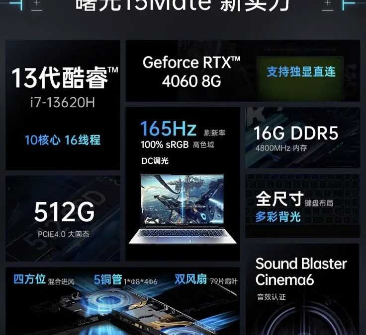 Machenike анонсировал игровой ноутбук Dawn 15 Mate с Intel Core i7 и RTX 4060 7 machenike dawn 15 mate 09b36787