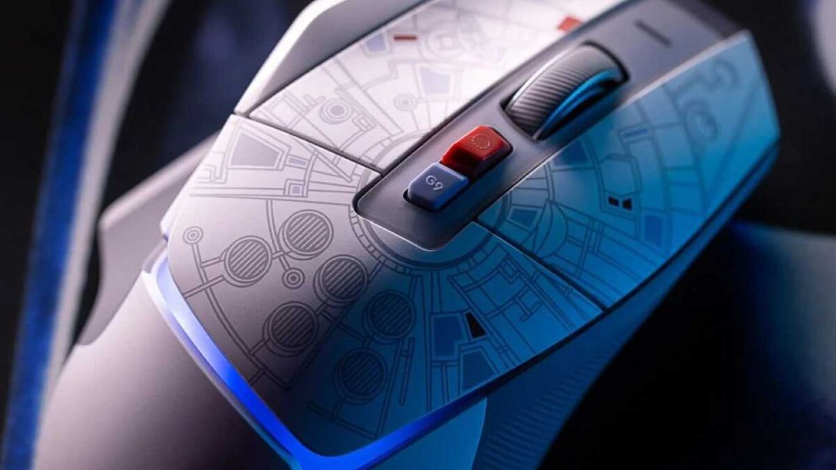 Компьютерная мышь G502 X Plus Millennium Falcon дизайн