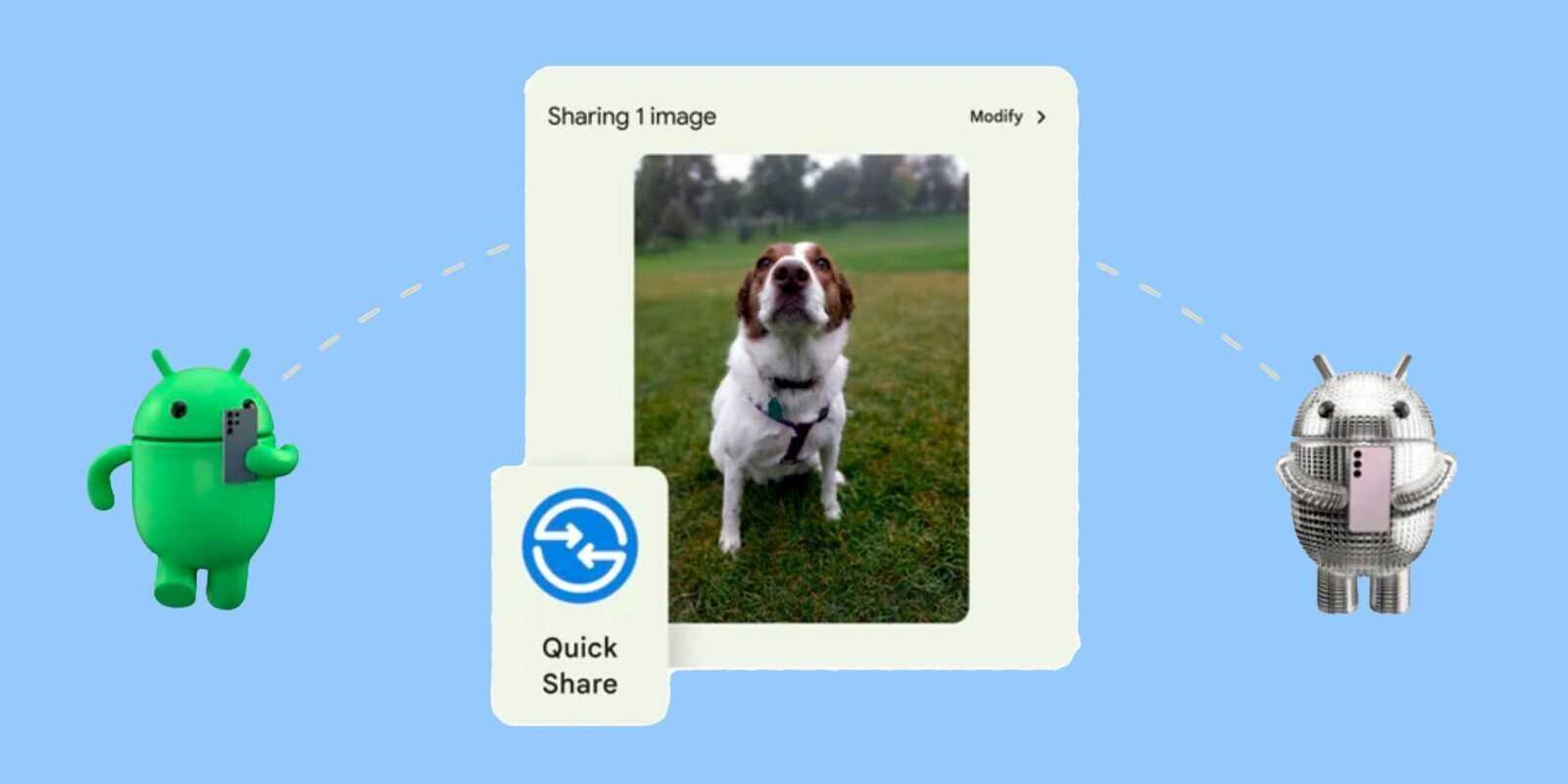 Приложение Google Nearby Share объединилось с Samsung Quick Share 1 samsung quick share rebranding google ces 2024