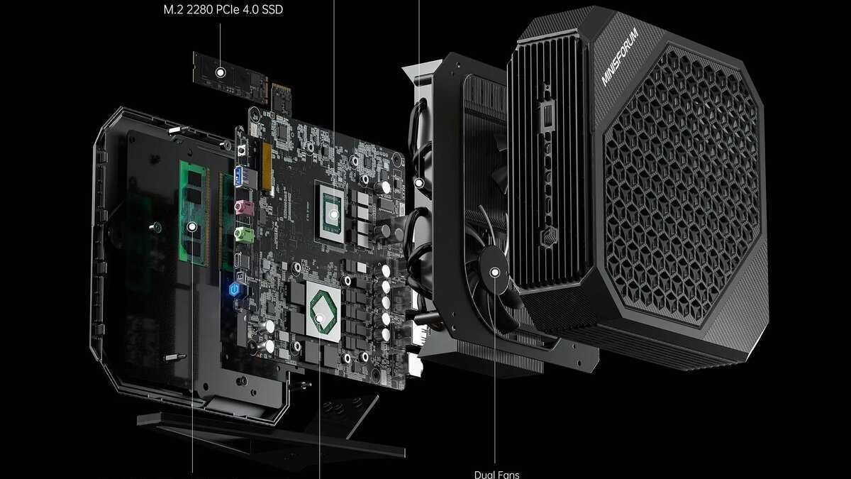 Minisforum пополнил ряды мини-ПК новой моделью – Neptune HX100G 4 scale 1200 36