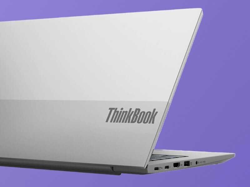 Ноутбук Lenovo ThinkBook с прозрачным дисплеем с правого бока