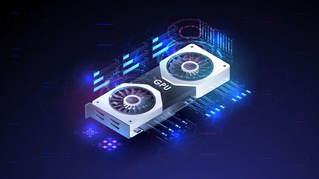 Графическая карта с видеопамятью GDDR7 с охлаждением