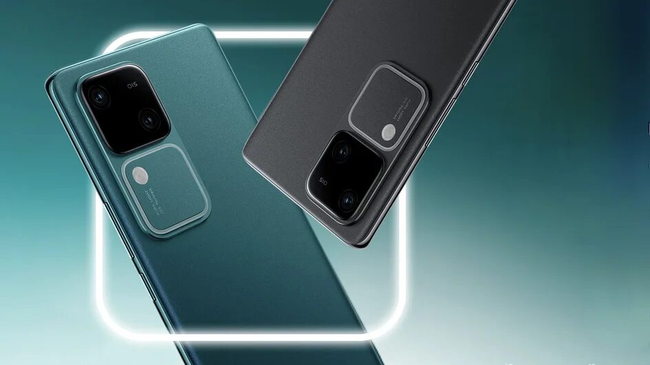 Смартфон Vivo V30 5G с двумя камерами и кнопкой