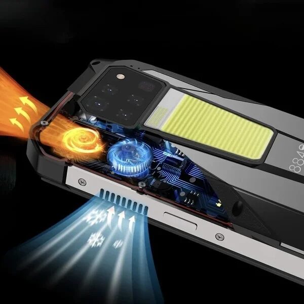 Внутренние компоненты защищенного смартфона Unihertz 8849 Tank 3 Pro с системой охлаждения