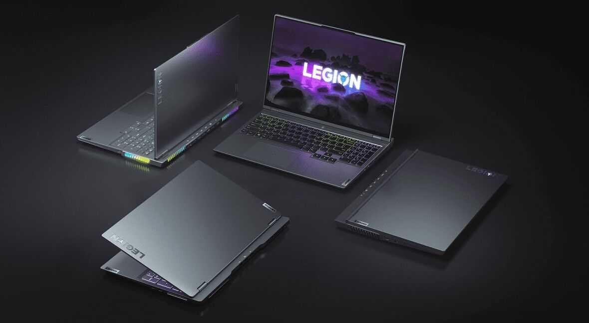 Игровой ноутбук Lenovo Legion P7000P с раскрытой крышкой