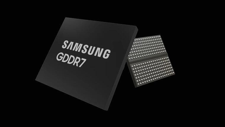 чип памяти Samsung GDDR7 с интерфейсом контактов