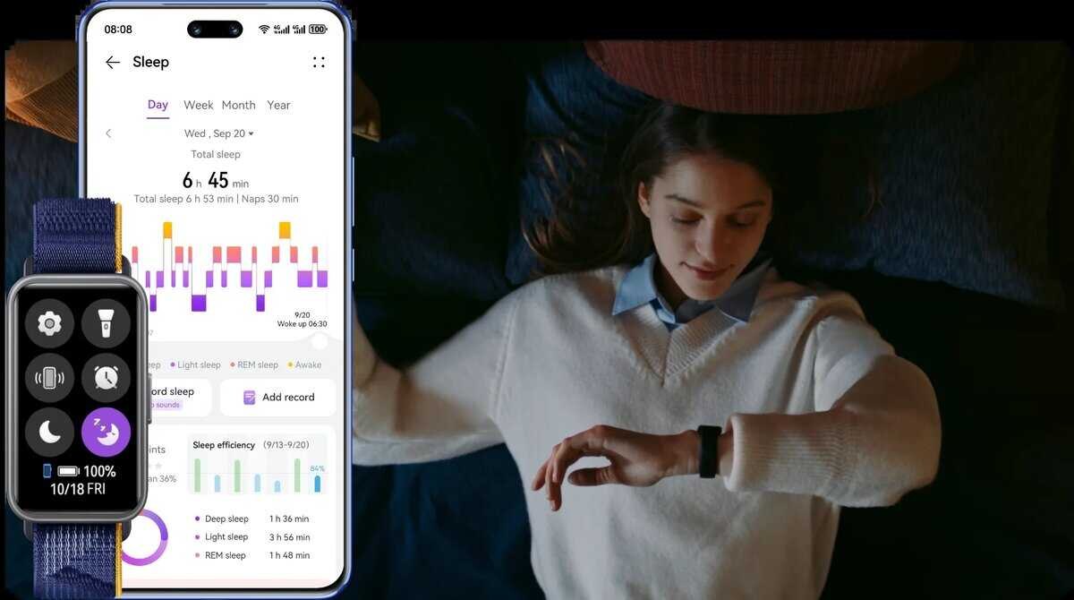 HUAWEI представил смарт-браслет Band 9 с быстрой зарядкой и защитой от воды 11 scale 1200 7 8
