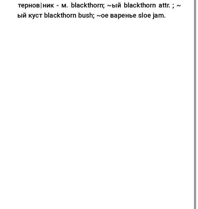 Экран электронный книги Onyx Boox Kant 2 с поиском слова терновник
