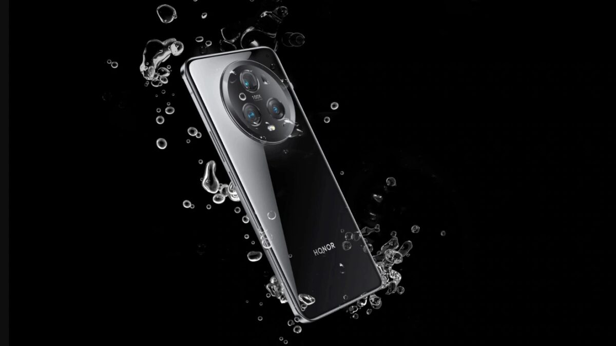 Черный смартфон HONOR Magic 6 Pro с водонепроницаемой защитой