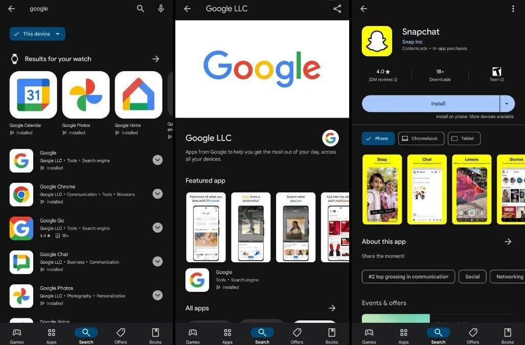 Магазин Google Play Store получит новый внешний вид 7 persisbar.webp