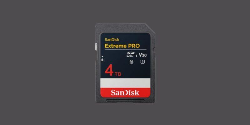 SanDisk сделал первую в мире SD-карту объемом 4 ТБ (sandisk 4tb sd card preview)