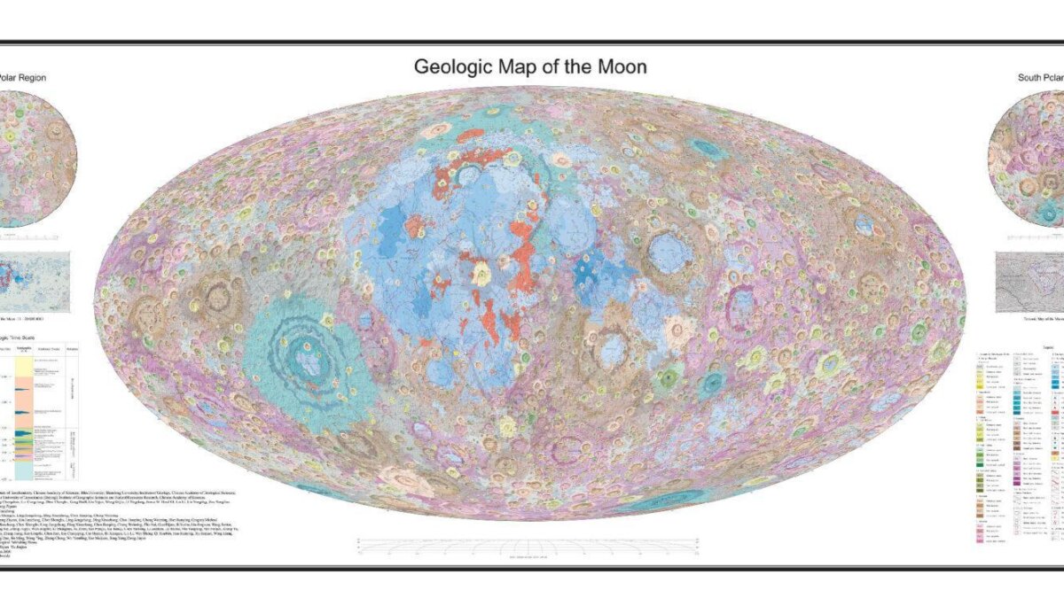 Представлен самый точный геологический атлас Луны 6 scale 2400