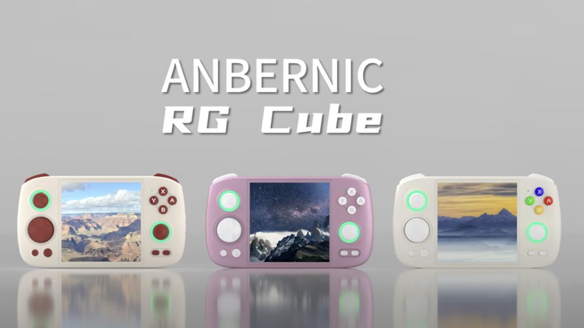 Анонсирована недорогая консоль с эмуляцией PS2 и экраном 1:1 — Anbernic RG  Cube