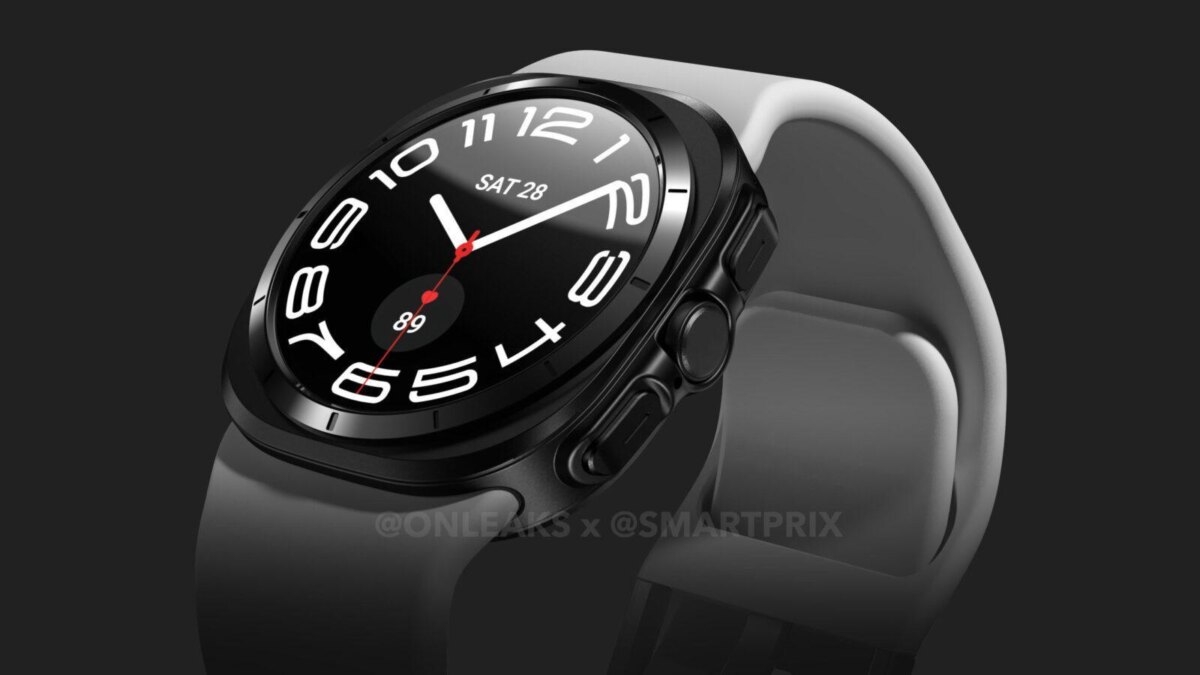Умные часы Samsung Galaxy Watch7 Ultra с круглым дисплеем и черной рамкой