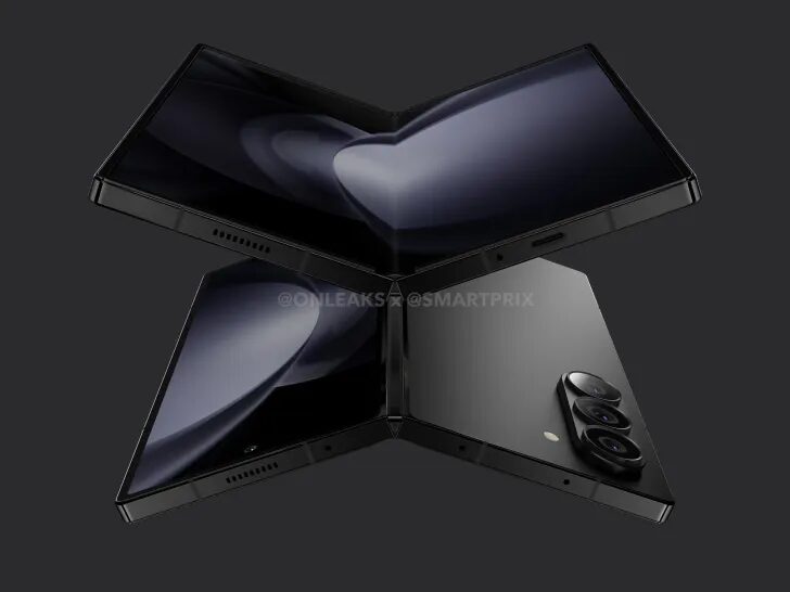 Складной смартфон Samsung Galaxy Z Fold 6 в открытом виде