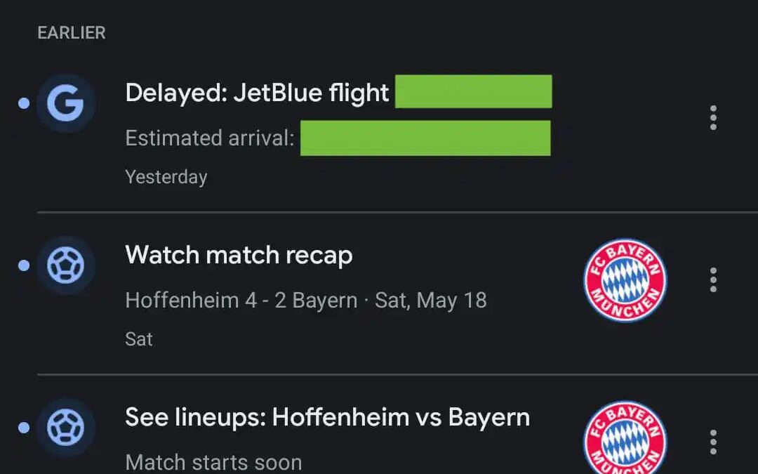 Приложение Google получило вкладку "Уведомления" на Android 6 google app notifications android 2.jpg