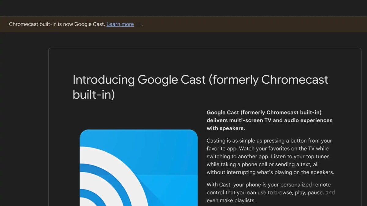 «Google Cast» заменяет бренд «Chromecast» 7 google cast chromecast built in rebrand.jpg