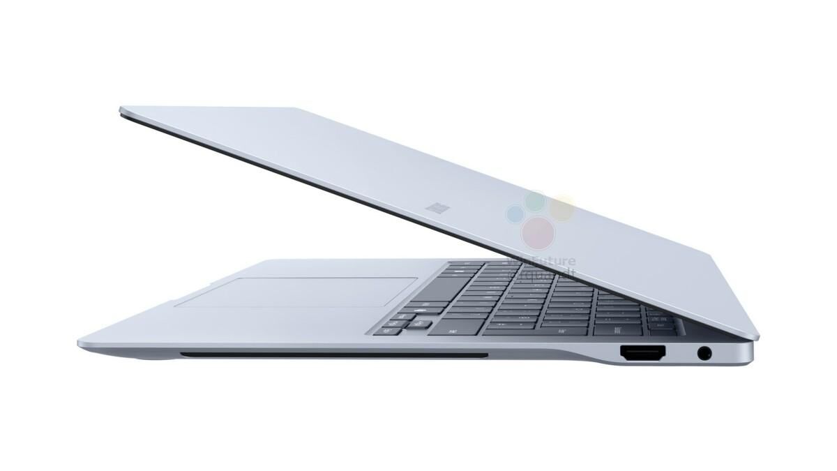 Боковой вид ноутбука Samsung Galaxy Book4 Edge с разъемом HDMI и разъемом для наушников