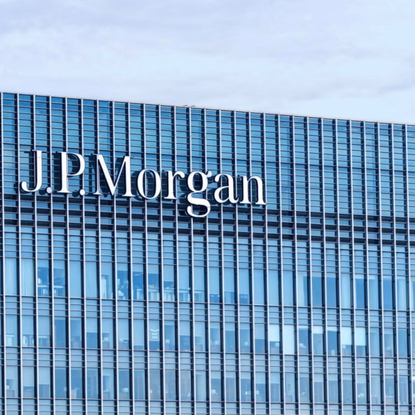 jpmorgan logo london building