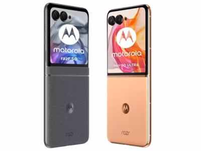Складные смартфоны Motorola Razr 50 и Razr 50 Ultra на утекших рендерах с внешним дисплеем
