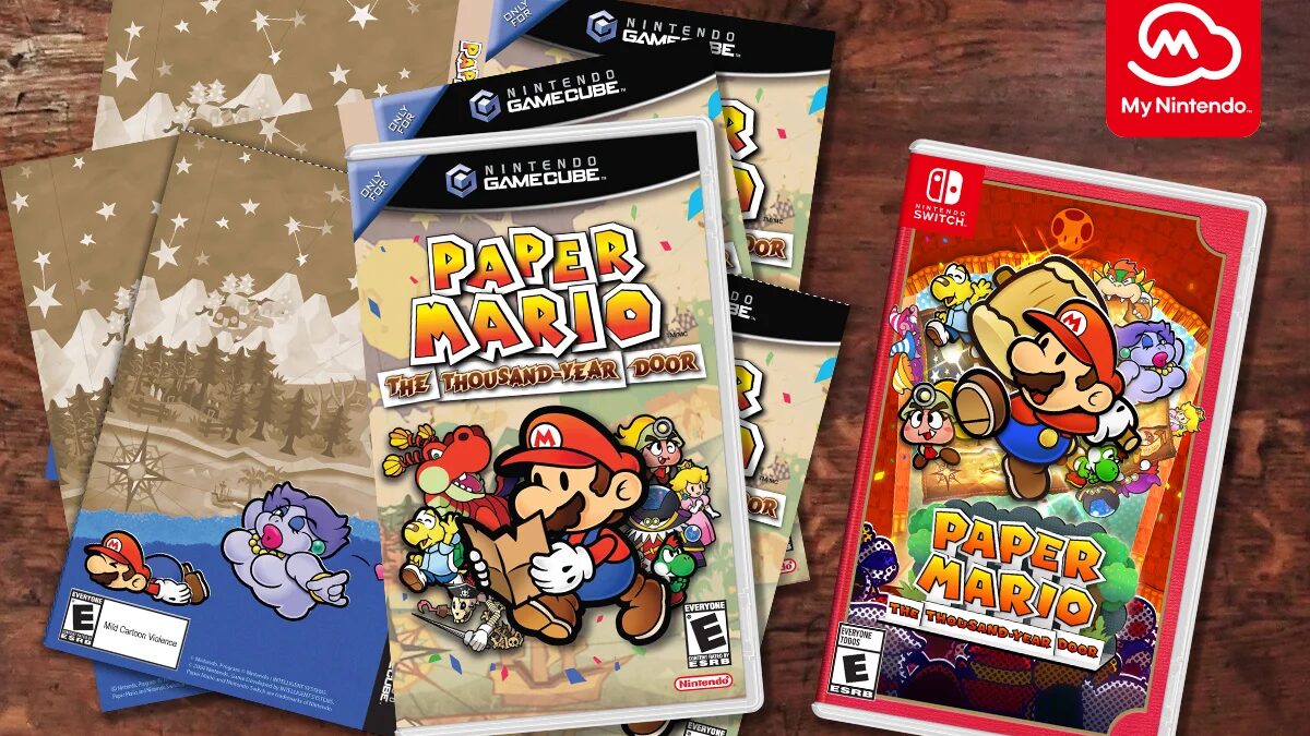 Nintendo празднует выход Paper Mario: TTYD, выпущенный в "ретро" обложке для GameCube 2 paper mario the thousand year door 3