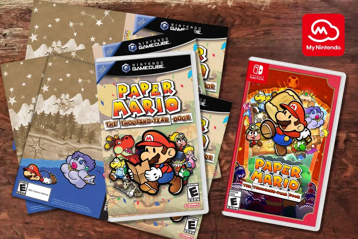 Nintendo празднует выход Paper Mario: TTYD, выпущенный в "ретро" обложке для GameCube 2 paper mario the thousand year door 3