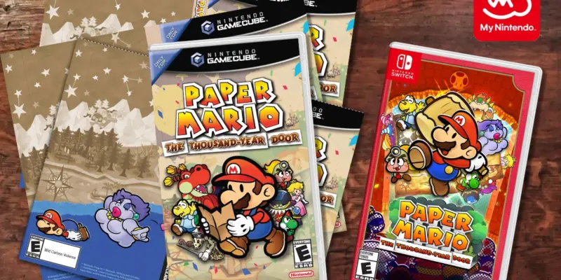 Nintendo празднует выход Paper Mario: TTYD, выпущенный в "ретро" обложке для GameCube (paper mario the thousand year door 3)