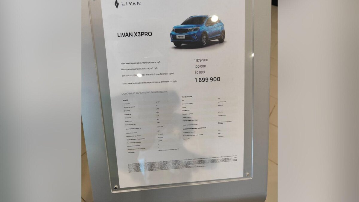 В России стартовали продажи кроссовера Livan X3 Pro 3 1 pic4 zoom 1500x1500 47084 large 1
