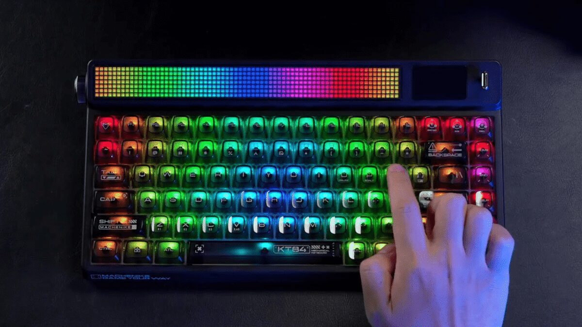 Представлена механическая клавиатура с двумя экранами Machenike KT84 5 521ef4f71474cf97467996e846f937046208383160fada05d4011d26c823d809 1