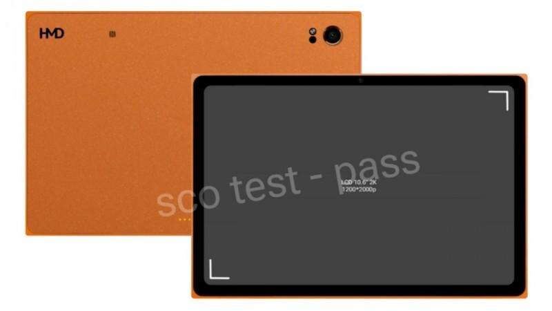 Задняя панель планшета HMD Slate Tab 5G оранжевого цвета